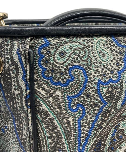 ETRO（エトロ）ETRO (エトロ) 2WAYバッグ ブラック×ブルーの古着・服飾アイテム