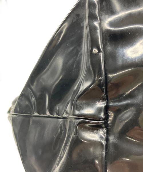 Herve Chapelier（エルベシャプリエ）Herve Chapelier (エルベシャプリエ) ヴェルニ エナメルトートバッグ ブラックの古着・服飾アイテム