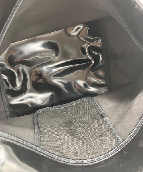 Herve Chapelier（エルベシャプリエ）Herve Chapelier (エルベシャプリエ) ヴェルニ エナメルトートバッグ ブラックの古着・服飾アイテム