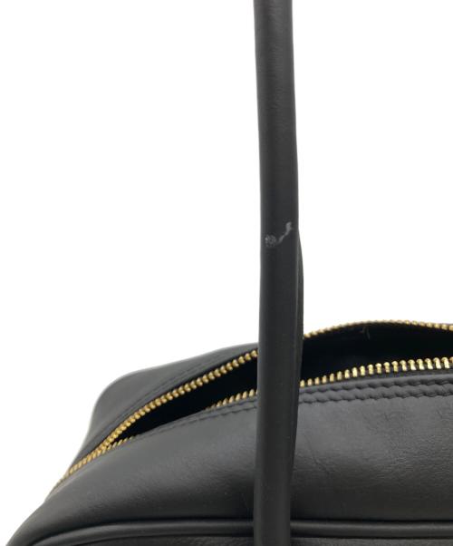 AULENTTI（オウレンティ）AULENTTI (オウレンティ) ロングハンドルレザーボストンバッグ ブラックの古着・服飾アイテム