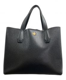 TORY BURCH（トリーバーチ）の古着「ペリースモールトリプルコンパートメントトート」｜ブラック