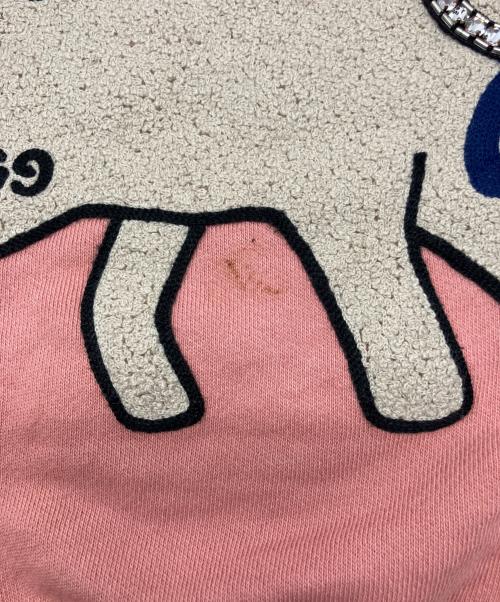 GUCCI（グッチ）GUCCI (グッチ) LAMB PATCH SWEAT ピンク サイズ:XSの古着・服飾アイテム