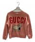 GUCCI（グッチ）の古着「LAMB PATCH SWEAT」｜ピンク