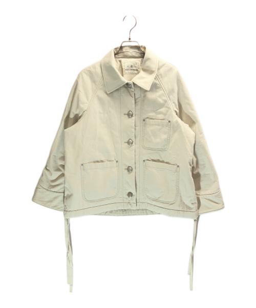 GRACE CONTINENTAL（（グレースコンチネンタル）GRACE CONTINENTAL (（グレースコンチネンタル) ケープ付カバーオールジャケット ベージュ サイズ:36の古着・服飾アイテム