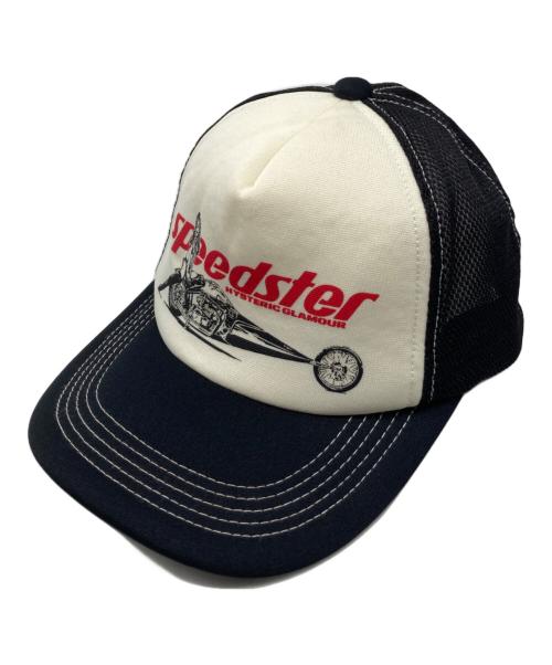 Hysteric Glamour（ヒステリックグラマー）Hysteric Glamour (ヒステリックグラマー) SPEEDSTER メッシュキャップ ブラック サイズ:FREEの古着・服飾アイテム