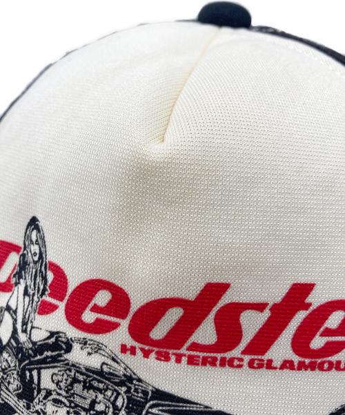 Hysteric Glamour（ヒステリックグラマー）Hysteric Glamour (ヒステリックグラマー) SPEEDSTER メッシュキャップ ブラック サイズ:FREEの古着・服飾アイテム