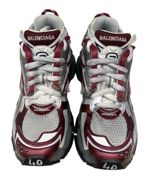 BALENCIAGA（バレンシアガ）BALENCIAGA (バレンシアガ) ローカットスニーカー グレー×ボルドー サイズ:26.5cmの古着・服飾アイテム