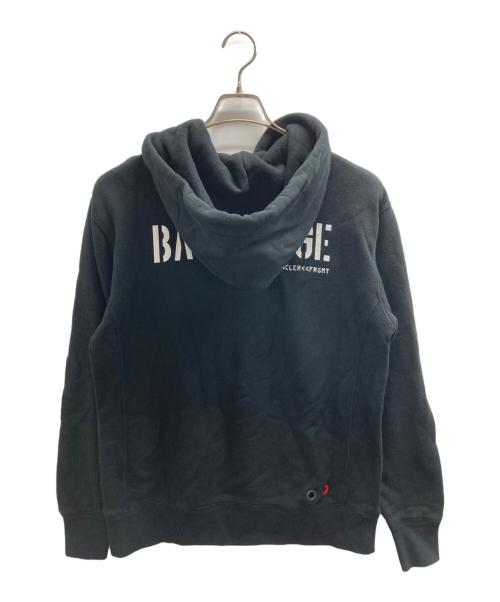 MONCLER（モンクレール）MONCLER (モンクレール) FRAGMENT DESIGN (フラグメントデザイン) BACKSTAGE HOODIE ブラック サイズ:Mの古着・服飾アイテム