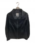 yohji yamamoto+noirヨウジヤマモトプリュスノアール）の古着「ウールジップアップジャケット」｜ブラック