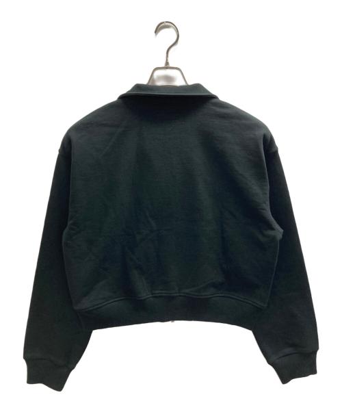 SOLAMONAT LARME（ソラモナラーム）SOLAMONAT LARME (ソラモナラーム) 裏毛スウェットブルゾン ブラック サイズ:Fの古着・服飾アイテム