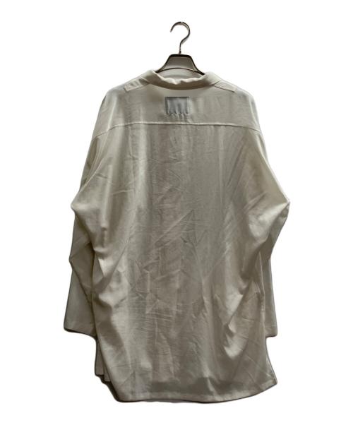 YOHJI YAMAMOTO（ヨウジヤマモト）YOHJI YAMAMOTO (ヨウジヤマモト) TA TUXEDO/WHITE OPEN COLLAR BLOUSE ホワイト サイズ:1の古着・服飾アイテム