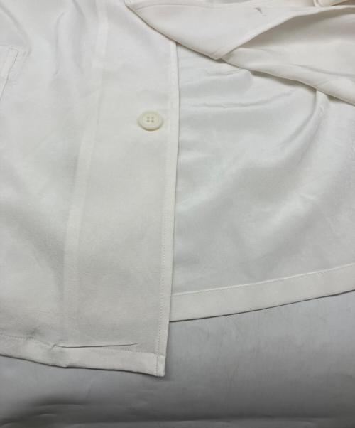 YOHJI YAMAMOTO（ヨウジヤマモト）YOHJI YAMAMOTO (ヨウジヤマモト) TA TUXEDO/WHITE OPEN COLLAR BLOUSE ホワイト サイズ:1の古着・服飾アイテム