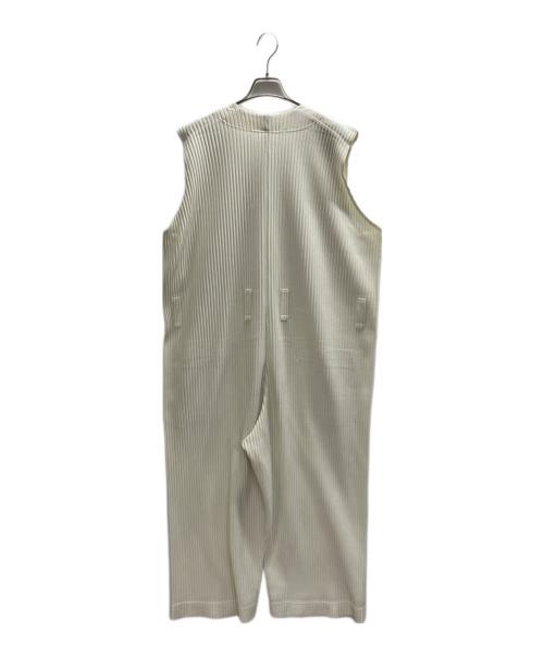 HOMME PLISSE ISSEY MIYAKE（オム プリッセ イッセイ ミヤケ）HOMME PLISSE ISSEY MIYAKE (オム プリッセ イッセイ ミヤケ) プリーツオールインワン ベージュ サイズ:1の古着・服飾アイテム