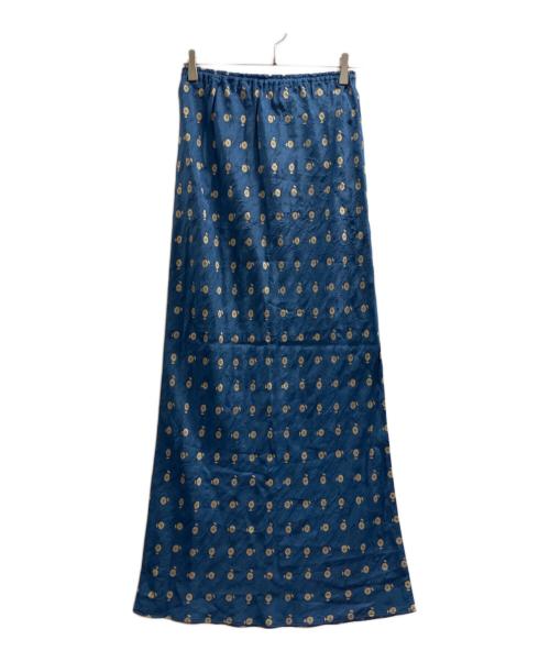 THE SHINZONE（ザ シンゾーン）THE SHINZONE (ザ シンゾーン) ILICA JACQUARD SKIRT ブルー サイズ:36 未使用品の古着・服飾アイテム