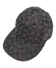 COACH（コーチ）の古着「Signature C Jacquard Baseball Hat」｜グレー