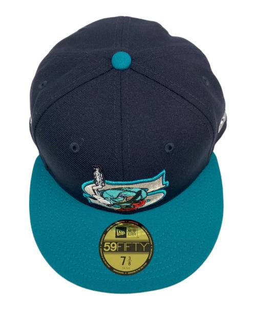 New Era（ニューエラ）New Era (ニューエラ) Supreme (シュプリーム) SELEM New Era Cap ネイビー×ブルーの古着・服飾アイテム