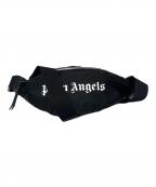 Palm Angelsパーム エンジェルス）の古着「ANGELS CURVED LOGO FANNYPACK」｜ブラック