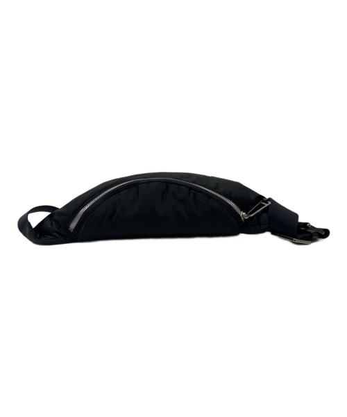 Palm Angels（パーム エンジェルス）Palm Angels (パーム エンジェルス) ANGELS CURVED LOGO FANNYPACK ブラックの古着・服飾アイテム