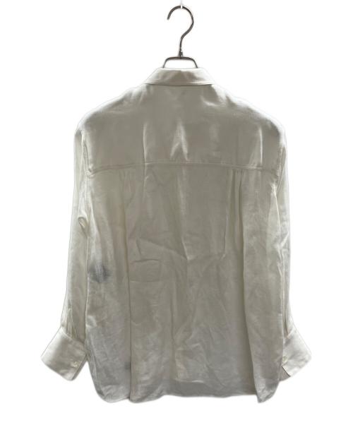 CHAOS（カオス）Chaos (カオス) 比翼ボタンリネンマルタシャツ アイボリー サイズ:Freeの古着・服飾アイテム