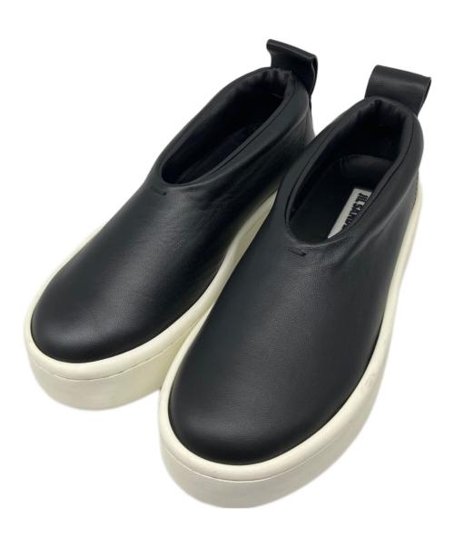 JIL SANDER（ジルサンダー）JIL SANDER (ジルサンダー) レザースリッポン ブラック サイズ:35の古着・服飾アイテム