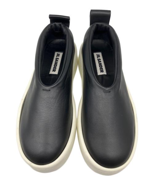 JIL SANDER（ジルサンダー）JIL SANDER (ジルサンダー) レザースリッポン ブラック サイズ:35の古着・服飾アイテム