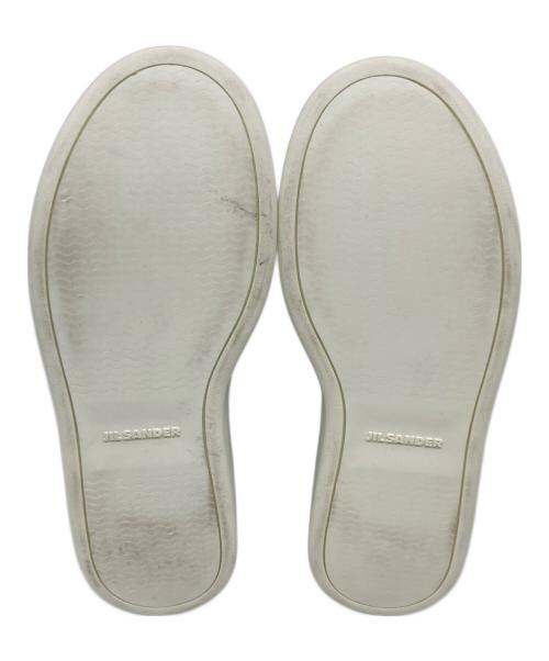 JIL SANDER（ジルサンダー）JIL SANDER (ジルサンダー) レザースリッポン ブラック サイズ:35の古着・服飾アイテム