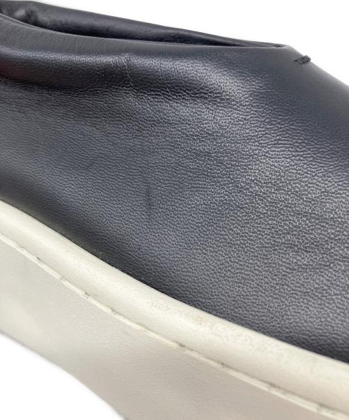 JIL SANDER（ジルサンダー）JIL SANDER (ジルサンダー) レザースリッポン ブラック サイズ:35の古着・服飾アイテム