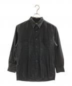 Yohji Yamamoto pour hommeヨウジヤマモト プールオム）の古着「スクエアシルエットコットンローンシャツ」｜ブラック