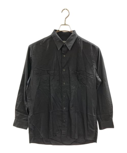 Yohji Yamamoto pour homme（ヨウジヤマモト プールオム）Yohji Yamamoto pour homme (ヨウジヤマモト プールオム) スクエアシルエットコットンローンシャツ ブラック サイズ:3の古着・服飾アイテム