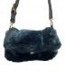 FURLA (フルラ) ファーショルダーバッグ ネイビー：8000円