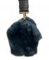 中古・古着 FURLA (フルラ) ファーショルダーバッグ ネイビー：8000円