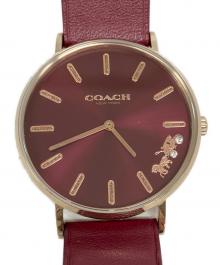 COACH（コーチ）の古着「ペリーリストウォッチ」｜レッド