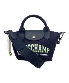 LONGCHAMP（ロンシャン）の古着「ポーチ ル プリアージュ 2wayハンドバッグ」｜ネイビー