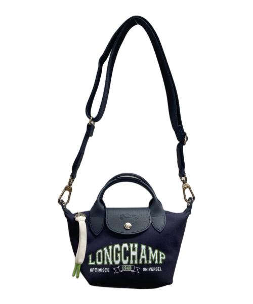 LONGCHAMP（ロンシャン）LONGCHAMP (ロンシャン) ポーチ ル プリアージュ 2wayハンドバッグ ネイビーの古着・服飾アイテム