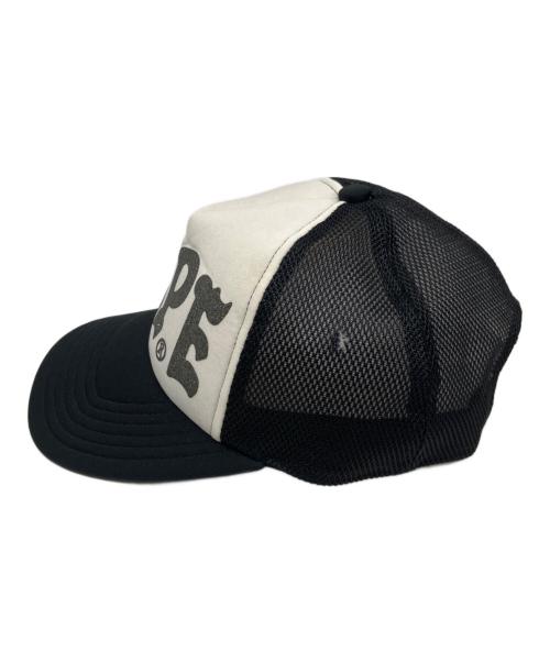 A BATHING APE（アベイシングエイプ）A BATHING APE (アベイシングエイプ) Bape グリッターメッシュキャップ ブラック×ホワイト サイズ:Freeの古着・服飾アイテム