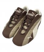 PUMAプーマ）の古着「スピードキャット プラス キルテッド スニーカー」｜ブラウン