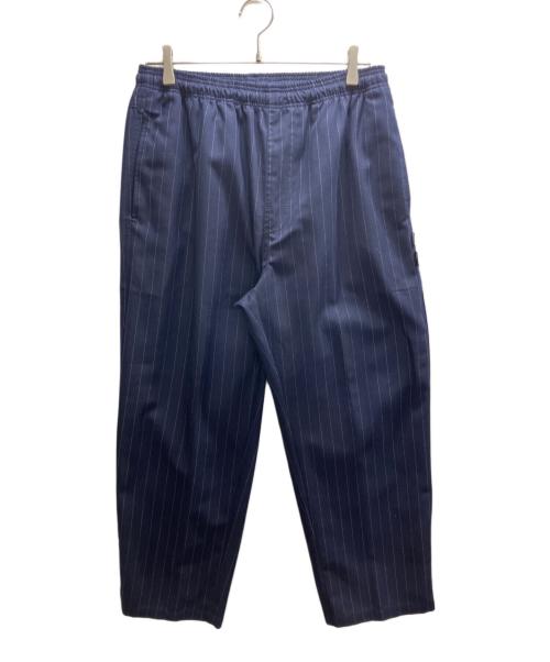 CDG（シーディージー）CDG (シーディージー) stussy (ステューシー) Pin Striped Beach Pant ネイビー サイズ:Mの古着・服飾アイテム