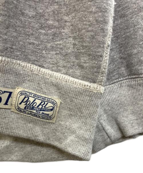 POLO RALPH LAUREN（ポロ・ラルフローレン）POLO RALPH LAUREN (ポロ・ラルフローレン) タイガー ワッペンプルオーバーパーカー グレー サイズ:XLの古着・服飾アイテム
