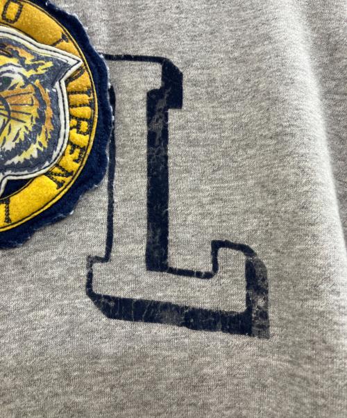 POLO RALPH LAUREN（ポロ・ラルフローレン）POLO RALPH LAUREN (ポロ・ラルフローレン) タイガー ワッペンプルオーバーパーカー グレー サイズ:XLの古着・服飾アイテム
