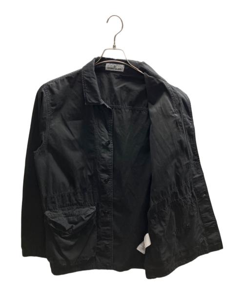 STONE ISLAND（ストーンアイランド）STONE ISLAND (ストーンアイランド) Tela Smerigliata Multipocket Overshirt ブラック サイズ:XLの古着・服飾アイテム