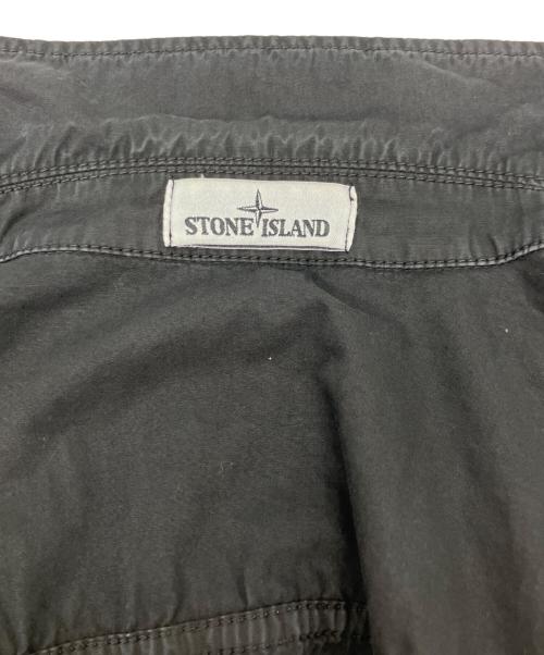 STONE ISLAND（ストーンアイランド）STONE ISLAND (ストーンアイランド) Tela Smerigliata Multipocket Overshirt ブラック サイズ:XLの古着・服飾アイテム