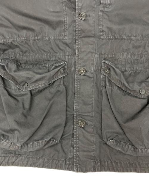 STONE ISLAND（ストーンアイランド）STONE ISLAND (ストーンアイランド) Tela Smerigliata Multipocket Overshirt ブラック サイズ:XLの古着・服飾アイテム