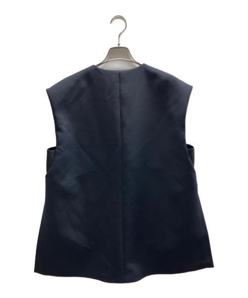 LE PHIL（ル フィル）LE PHIL (ル フィル) マトラッセトリプルクロスジレ ネイビー サイズ:FREEの古着・服飾アイテム