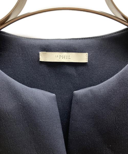 LE PHIL（ル フィル）LE PHIL (ル フィル) マトラッセトリプルクロスジレ ネイビー サイズ:FREEの古着・服飾アイテム