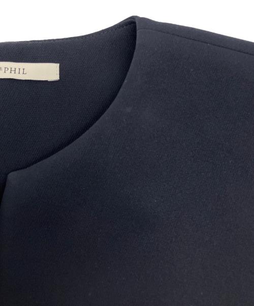 LE PHIL（ル フィル）LE PHIL (ル フィル) マトラッセトリプルクロスジレ ネイビー サイズ:FREEの古着・服飾アイテム