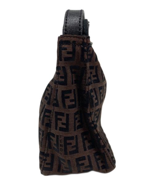 FENDI（フェンディ）FENDI (フェンディ) ズッカ ミニハンドバッグ ブラウン・ブラックの古着・服飾アイテム
