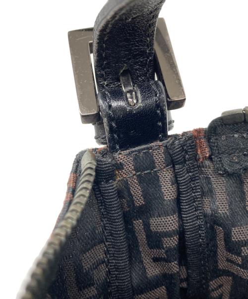 FENDI（フェンディ）FENDI (フェンディ) ズッカ ミニハンドバッグ ブラウン・ブラックの古着・服飾アイテム