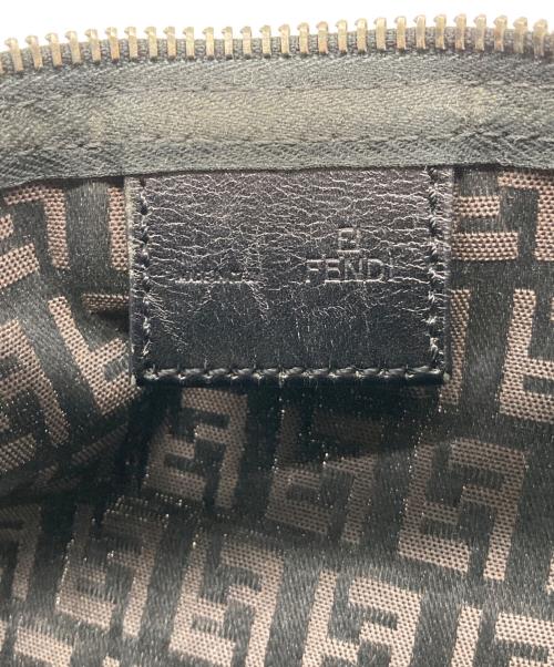 FENDI（フェンディ）FENDI (フェンディ) ズッカ ミニハンドバッグ ブラウン・ブラックの古着・服飾アイテム