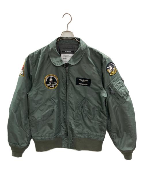 AVIREX（アヴィレックス）AVIREX (アヴィレックス) TOMCATTERSナイロンジャケット グリーン サイズ:2XLの古着・服飾アイテム