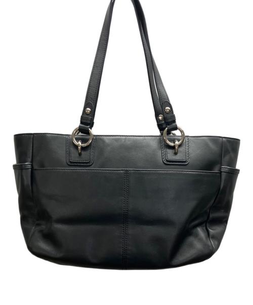 COACH（コーチ）COACH (コーチ) レザートートバッグ ブラックの古着・服飾アイテム